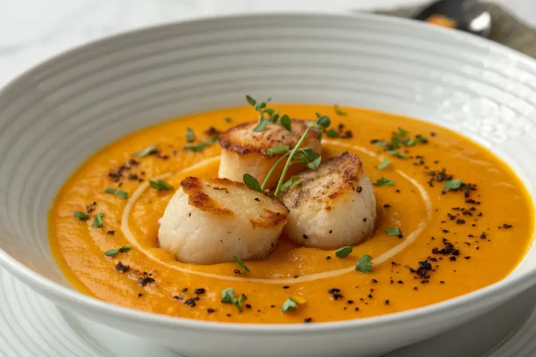 velouté potiron saint jacques