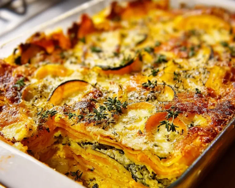 lasagne végétariennes courge blettes
