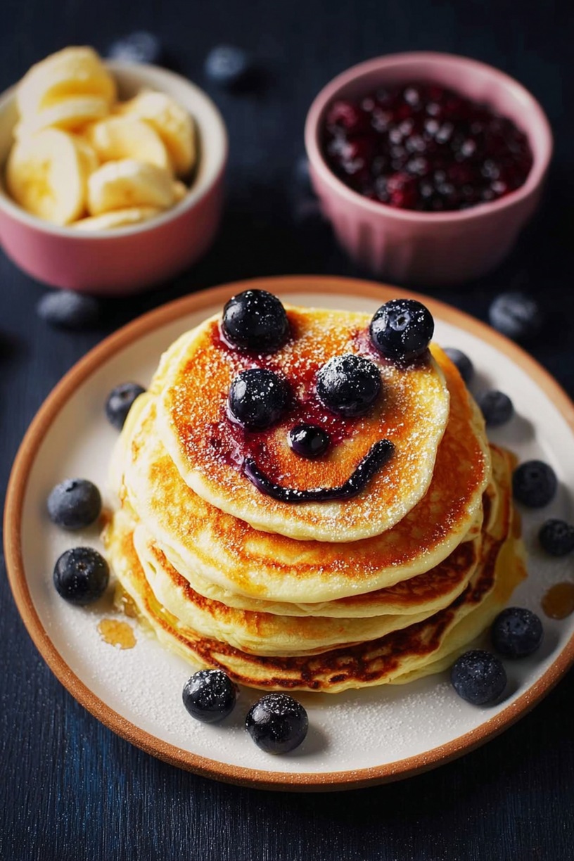 pancakes myrtilles