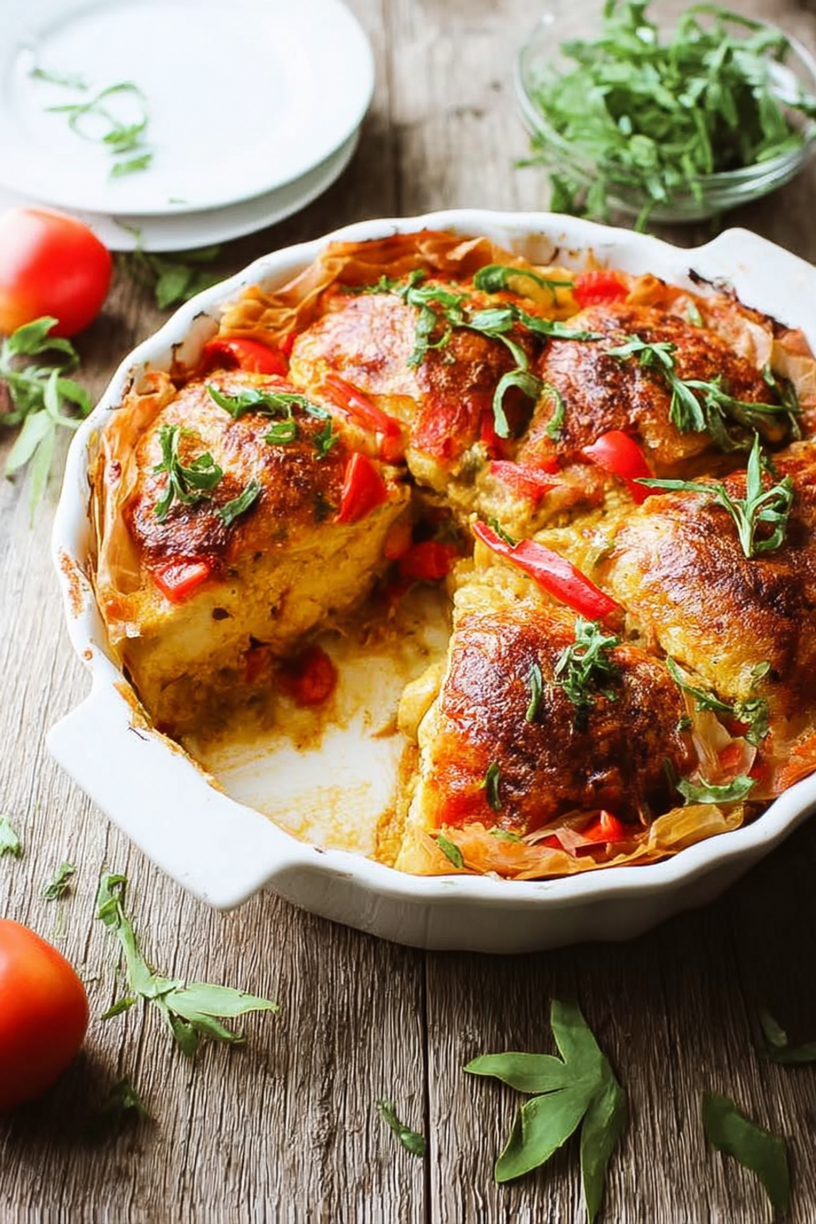 pastilla poulet poivron rouge