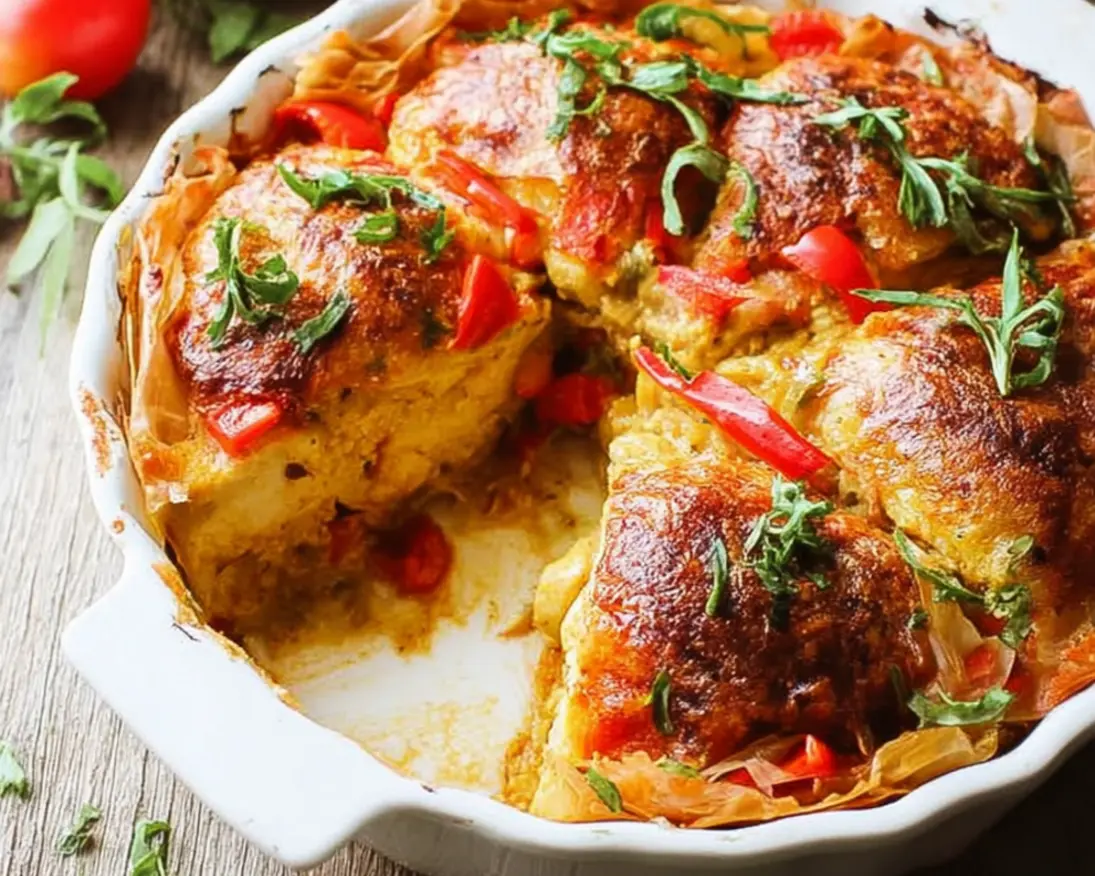 pastilla poulet poivron rouge