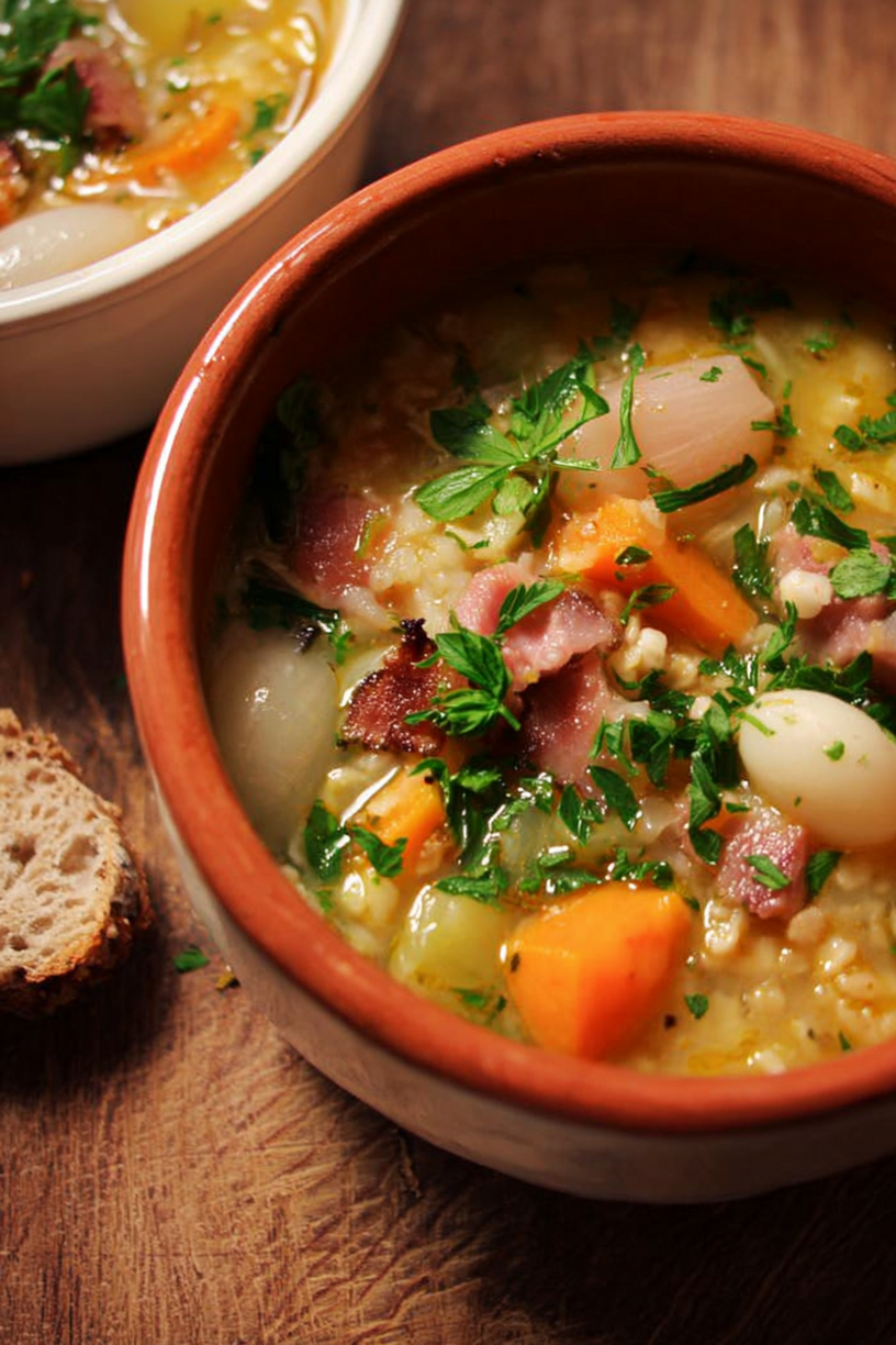 soupe légumes orge viande grisons