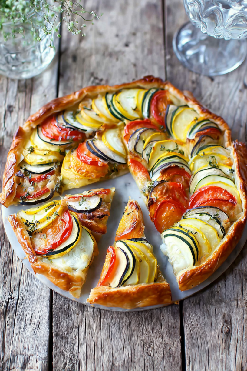 tarte feuilletée soleil provençale