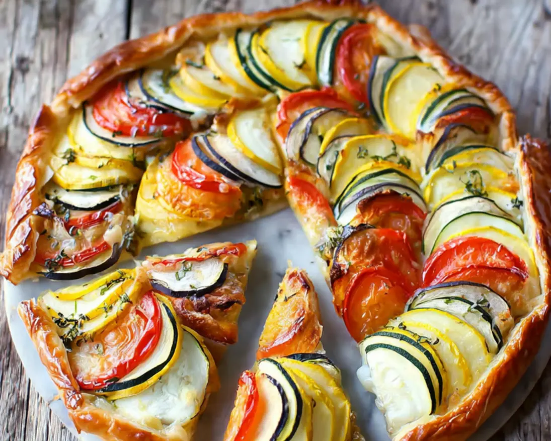 tarte feuilletée soleil provençale