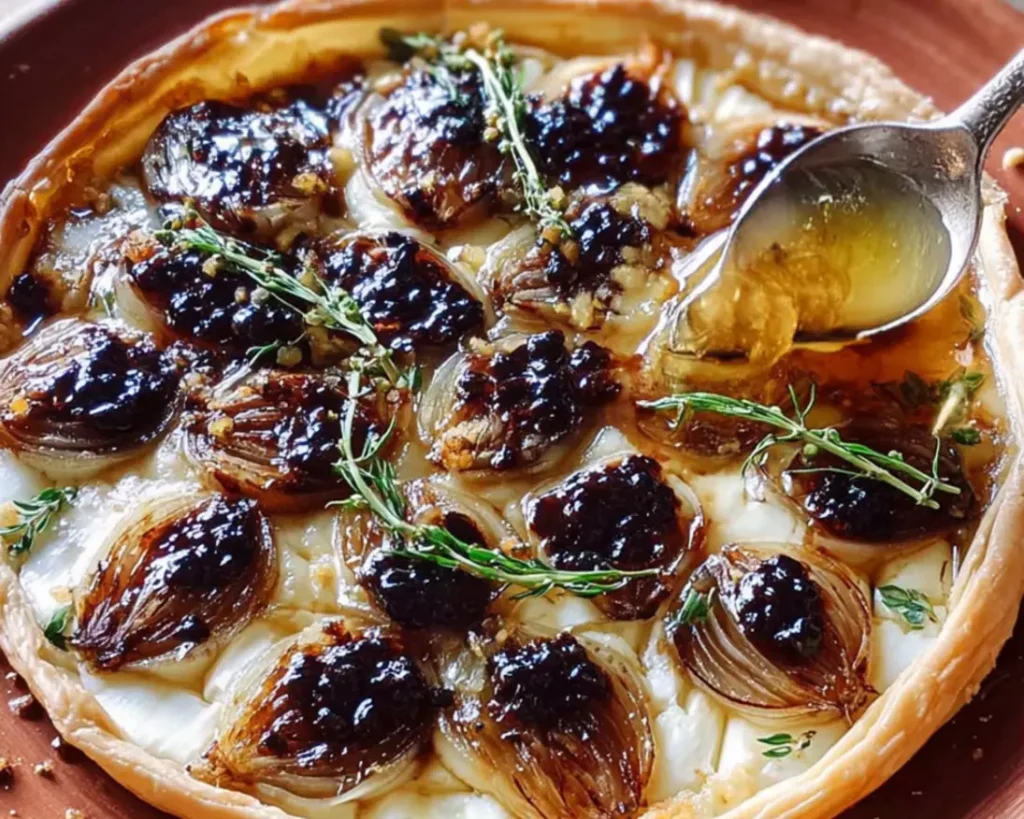 tarte fine brie compotée oignons