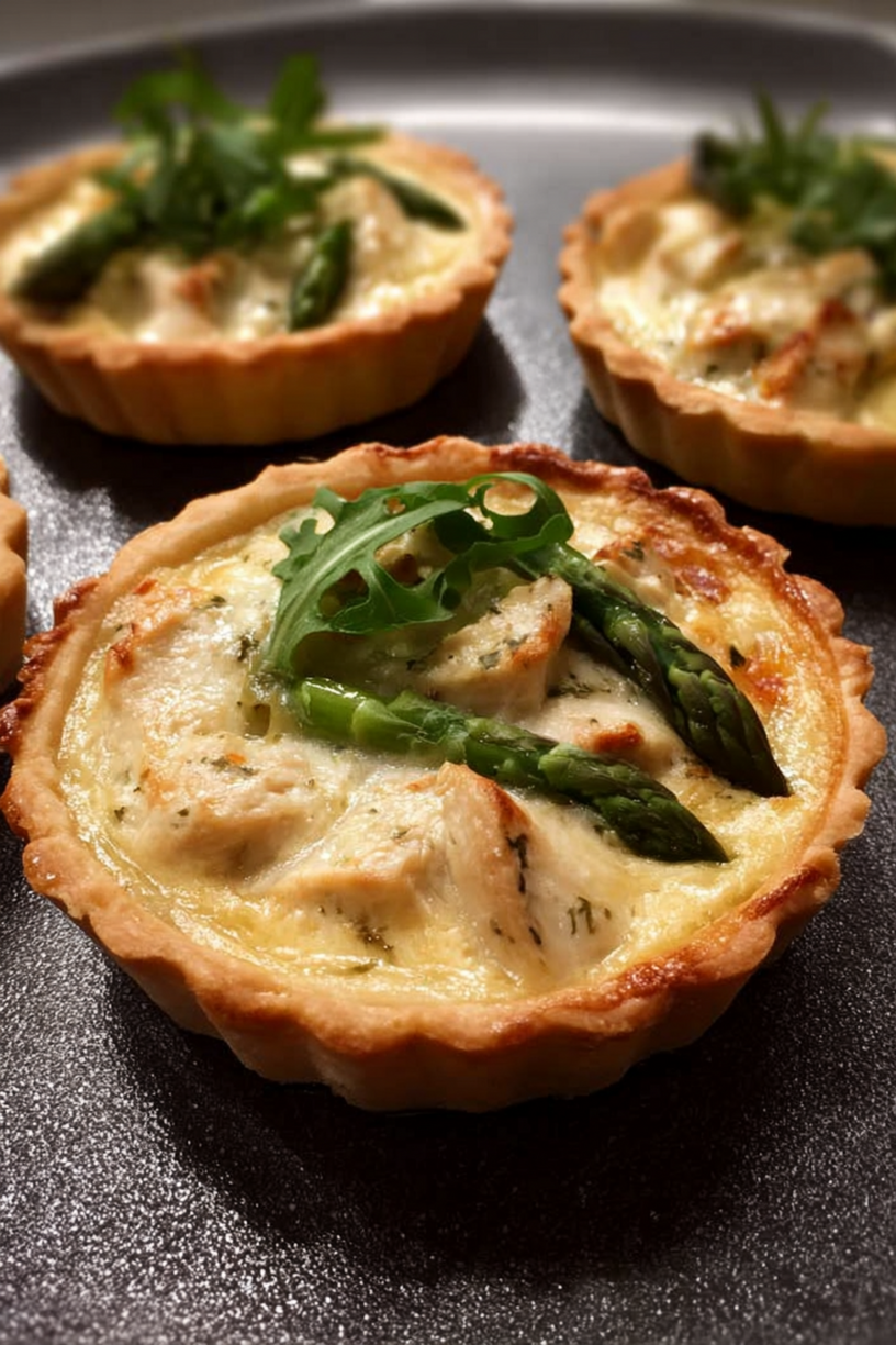 tartelettes nordiques poulet l'asperge
