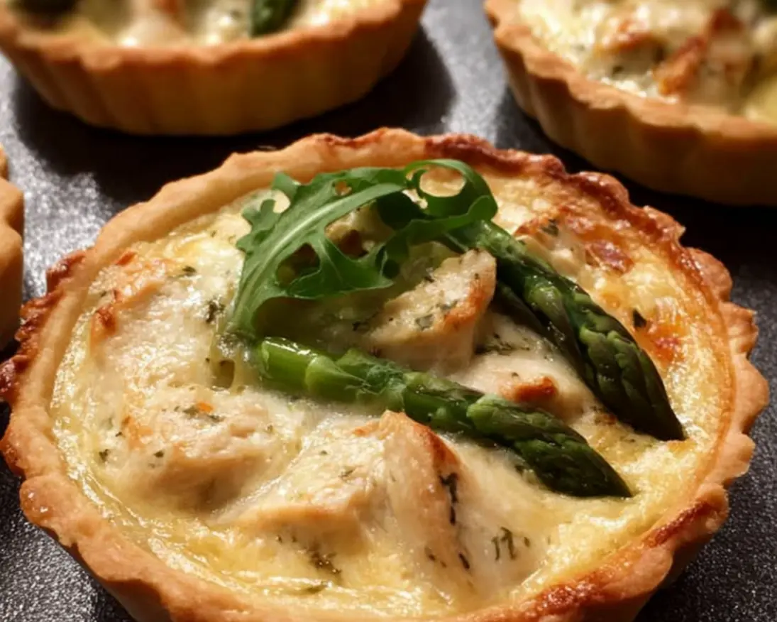 tartelettes nordiques poulet l'asperge