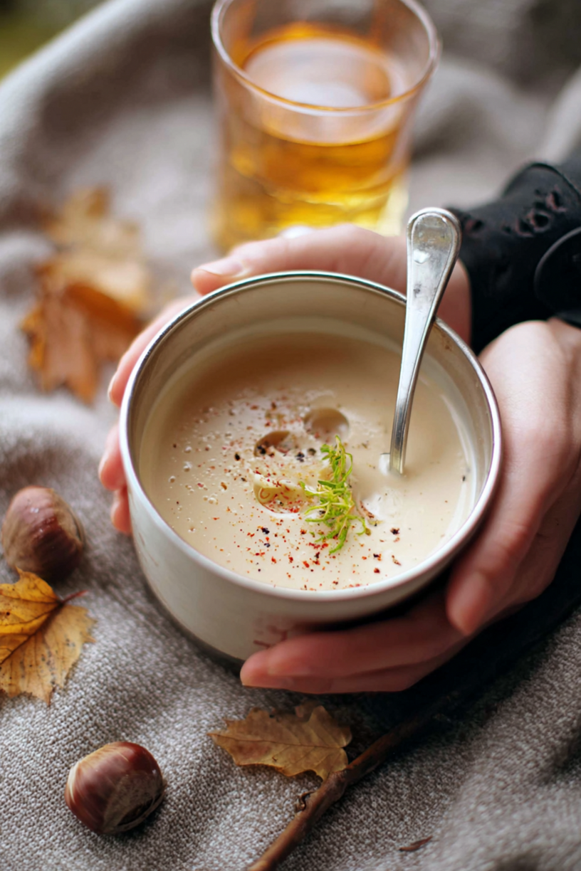velouté châtaignes céleri