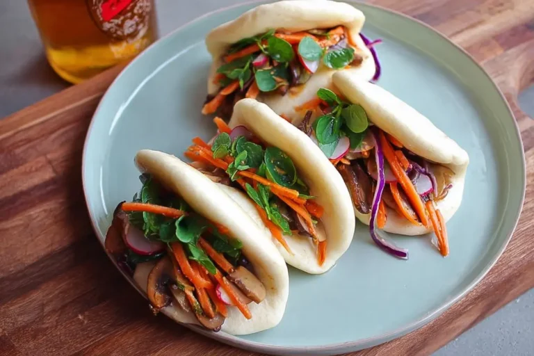 bao buns radis carottes champignons