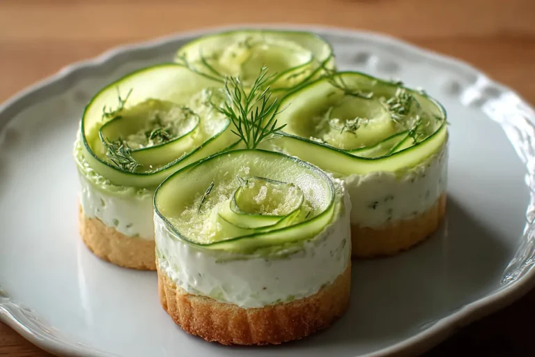 bouchées concombre fromage frais