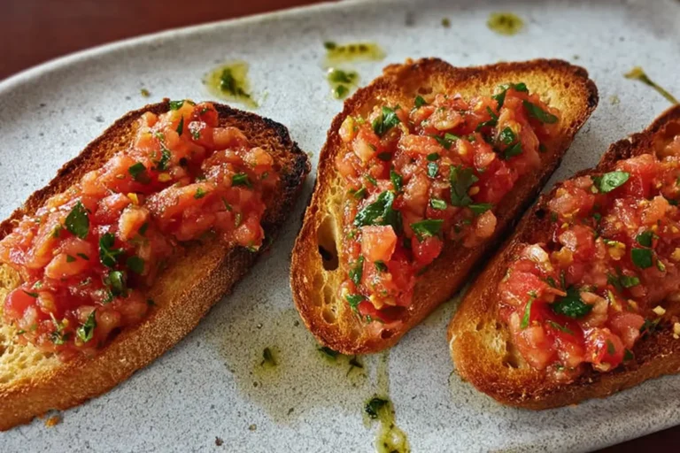 bruschettas multigraines sauce tomate herbes