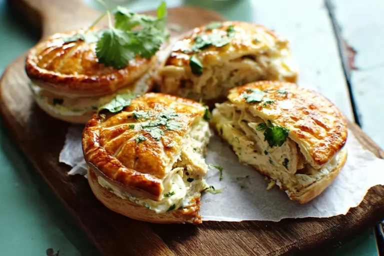 chausson ricotta poulet coriandre
