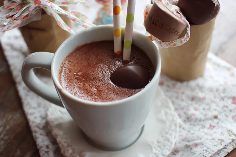 chocolat chaud sur bâtonnet