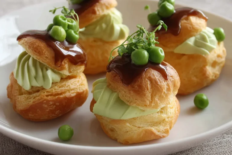 choux mousse petits pois