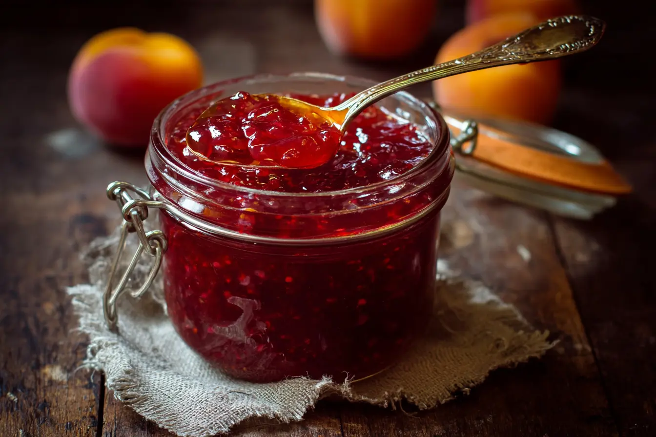 confiture de pêches