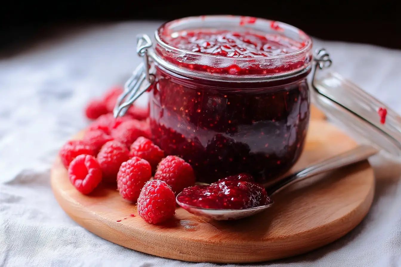 confiture framboises