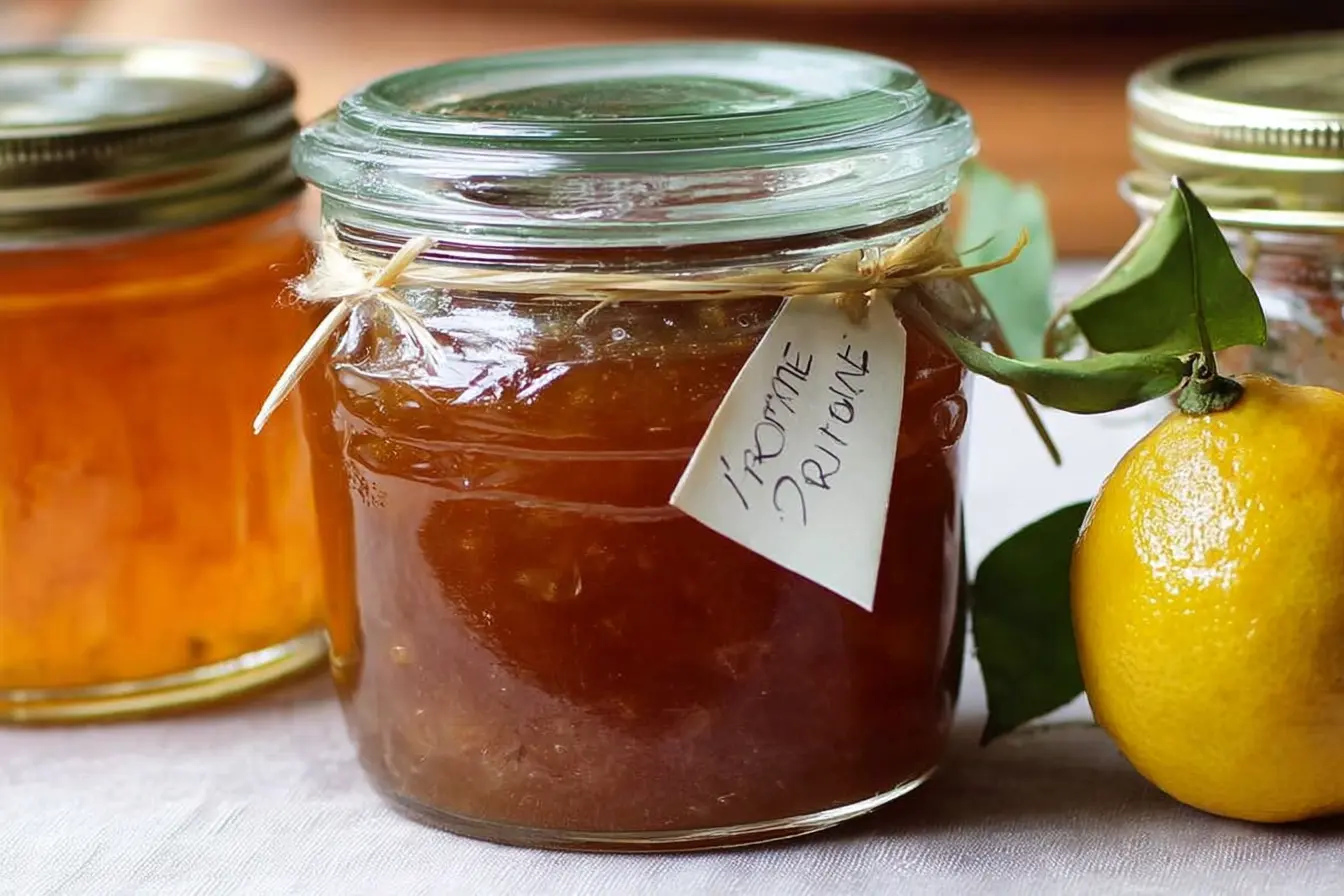 confiture pomme citron vanille