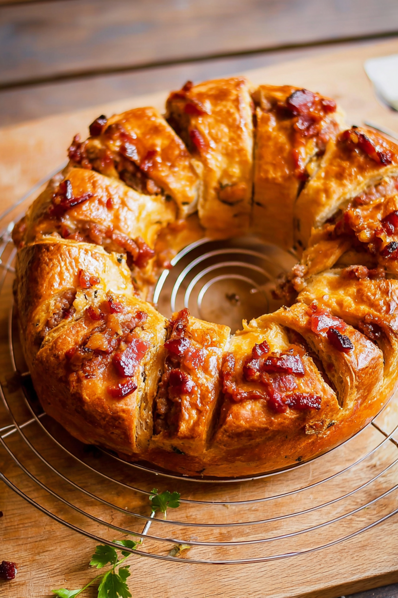 couronne rois chorizo lardons pignons