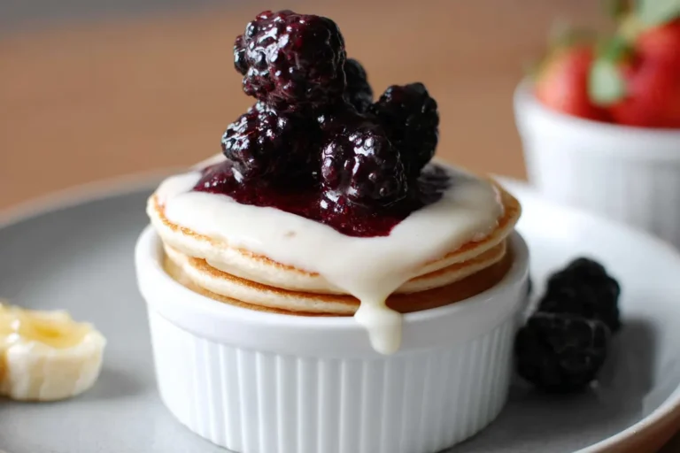 crêpes fromage blanc sauce baies