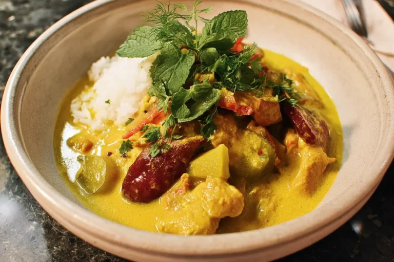 curry jaune magret canard