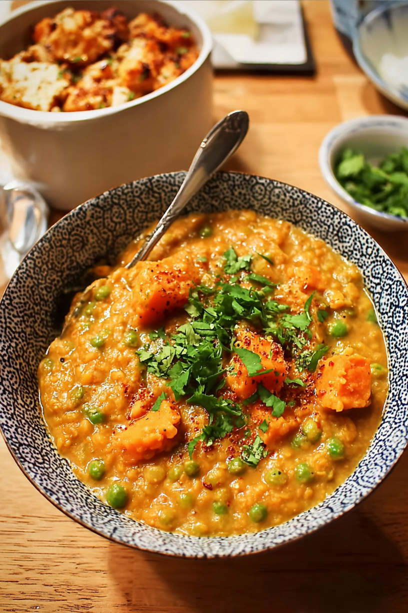 dahl pois cassés patate douce