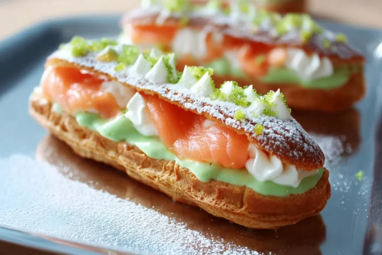eclairs saumon pomme verte