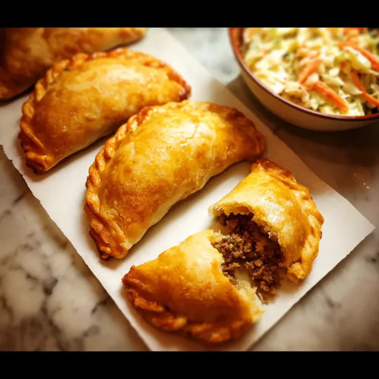 Empanadas bœuf coleslaw épicé