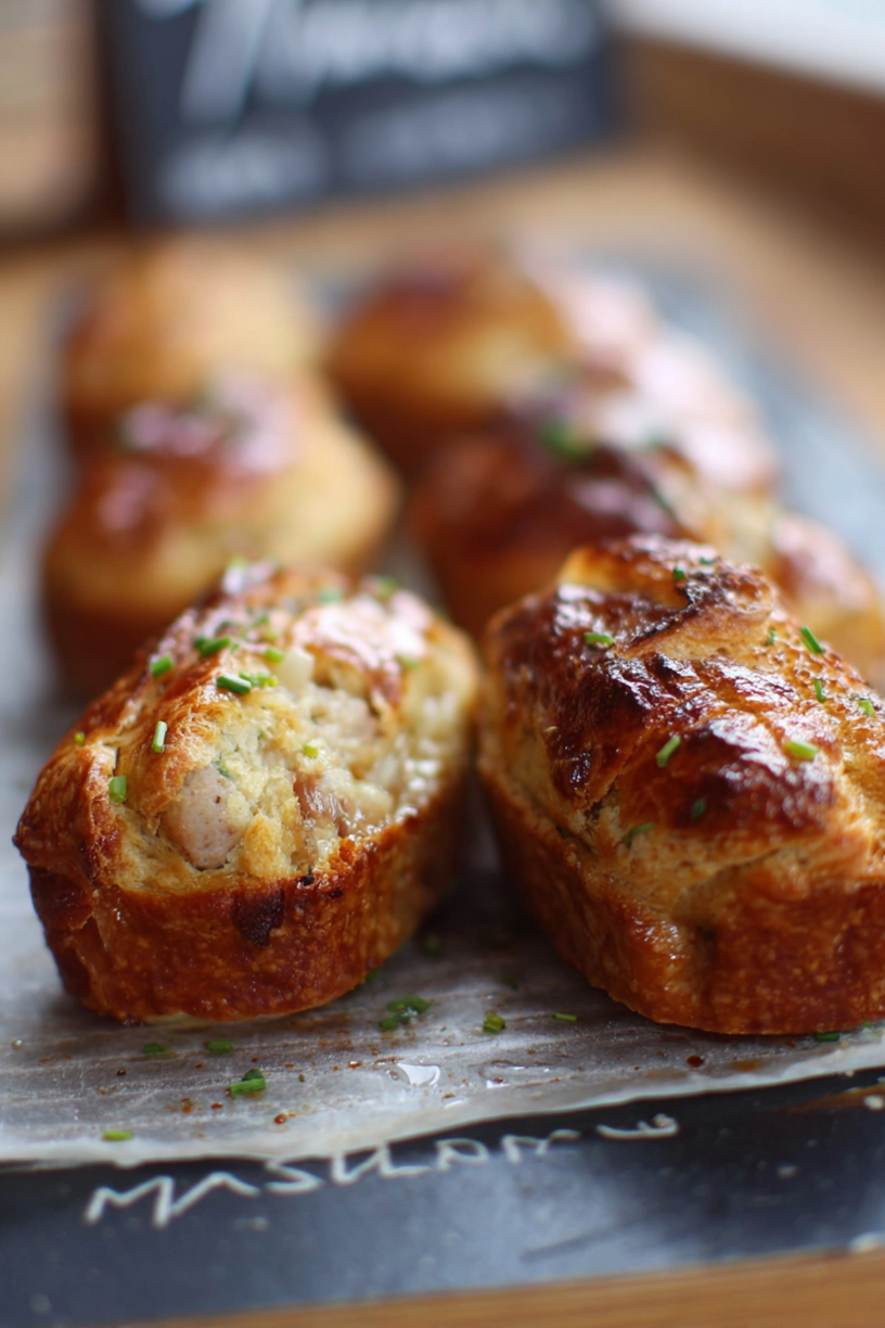 friands boudin blanc échalotes