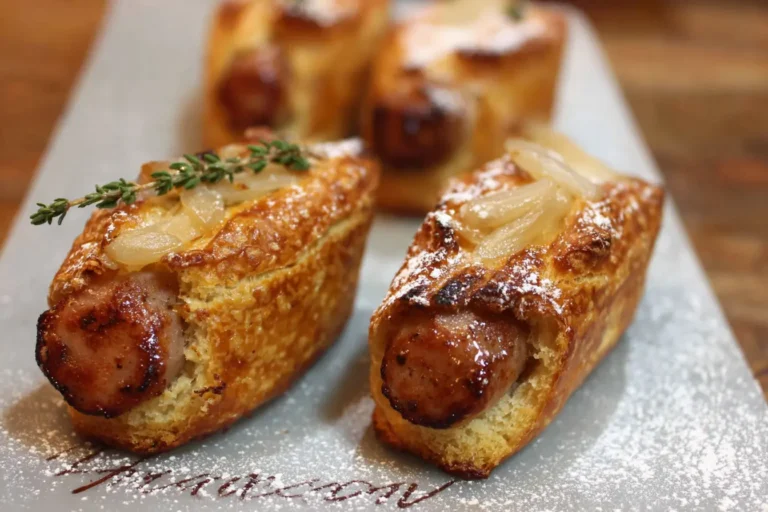 friands boudin blanc échalotes
