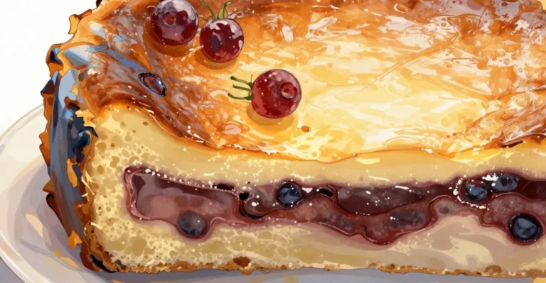 gâteau basque confiture cerises