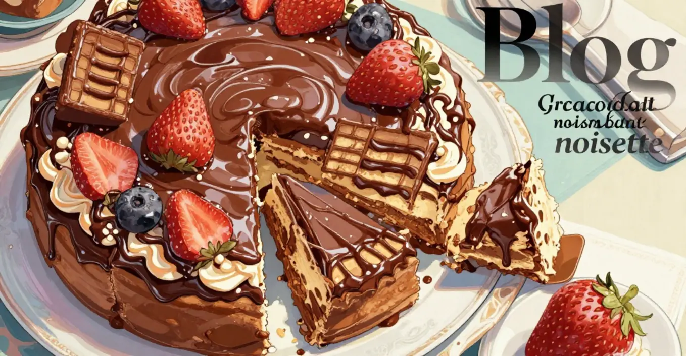 gâteau chocolat noisette