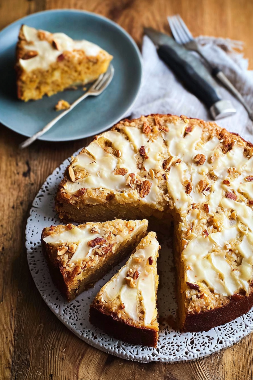 gâteau courge pomme flocons d'avoine
