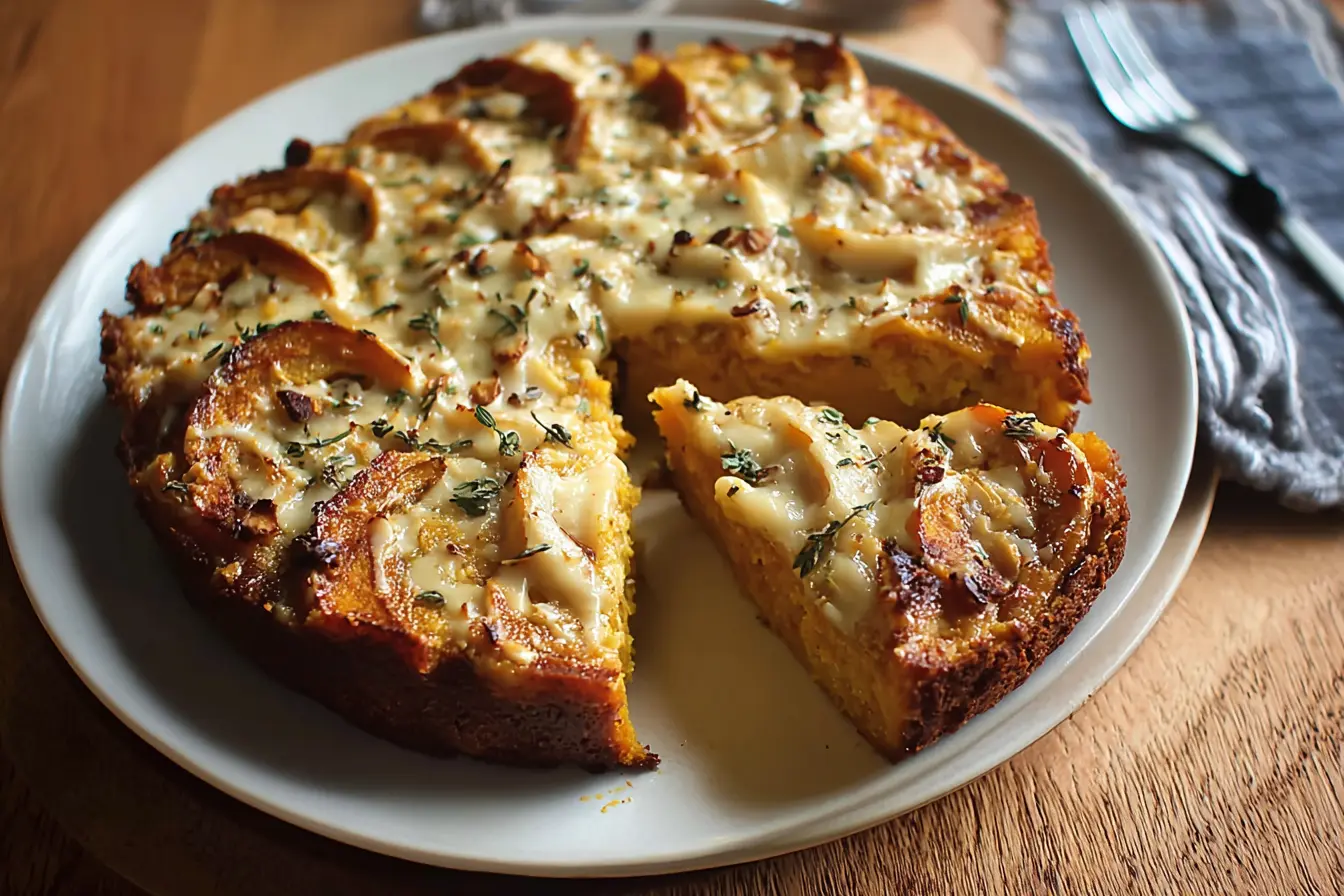 gâteau courge pomme flocons d'avoine