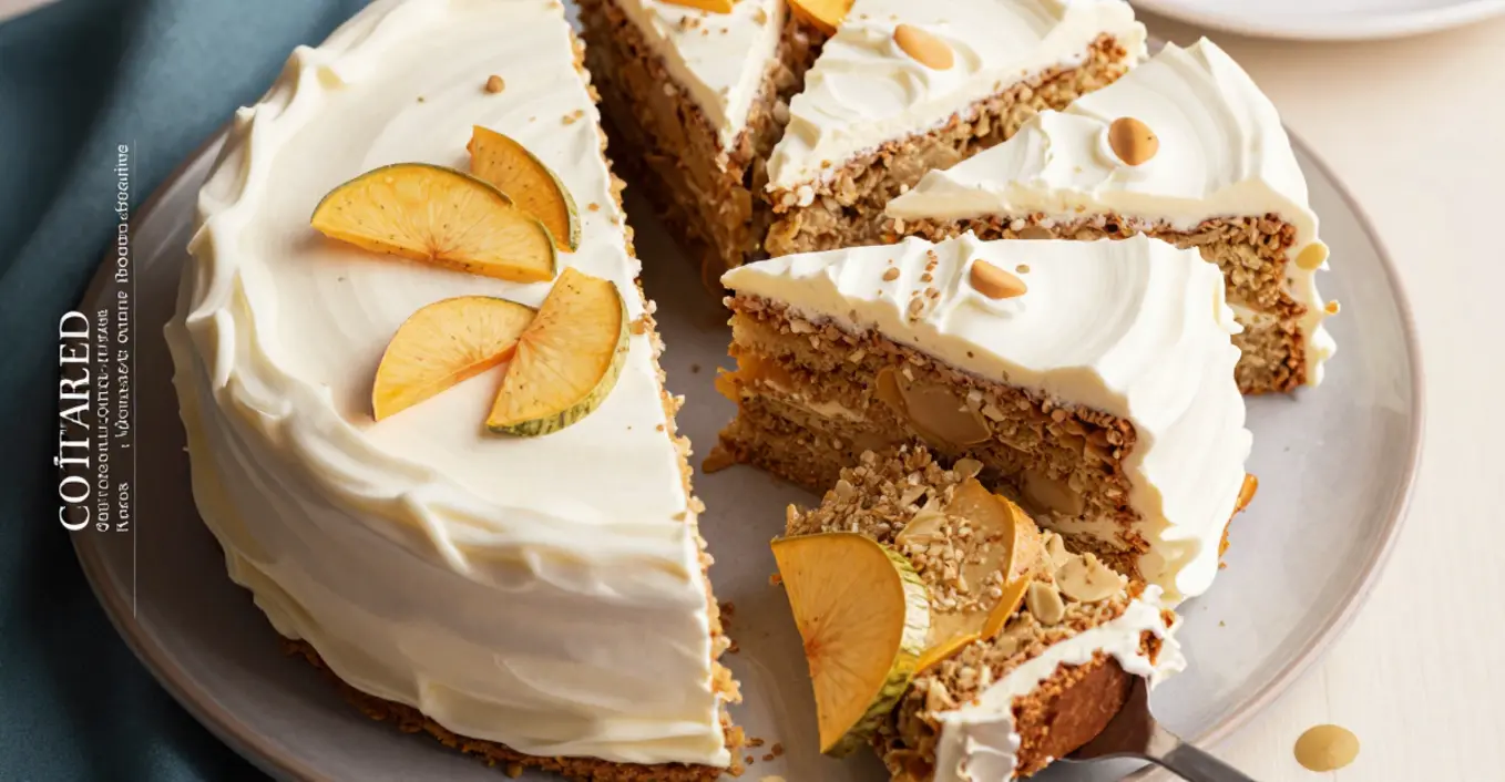 gâteau courge pomme flocons d'avoine