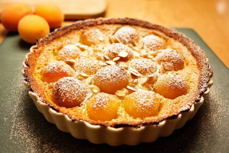 gâteau crémeux sans gluten abricots