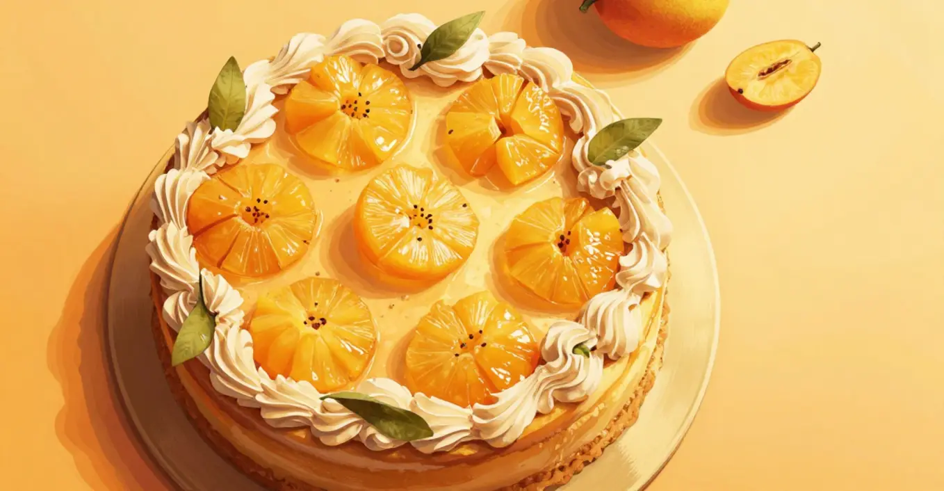 gâteau crémeux sans gluten abricots