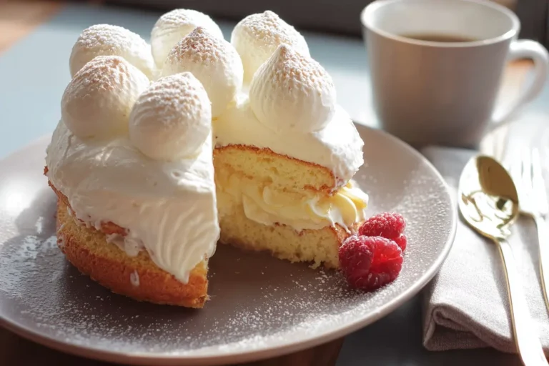 gâteau crémeux vanille