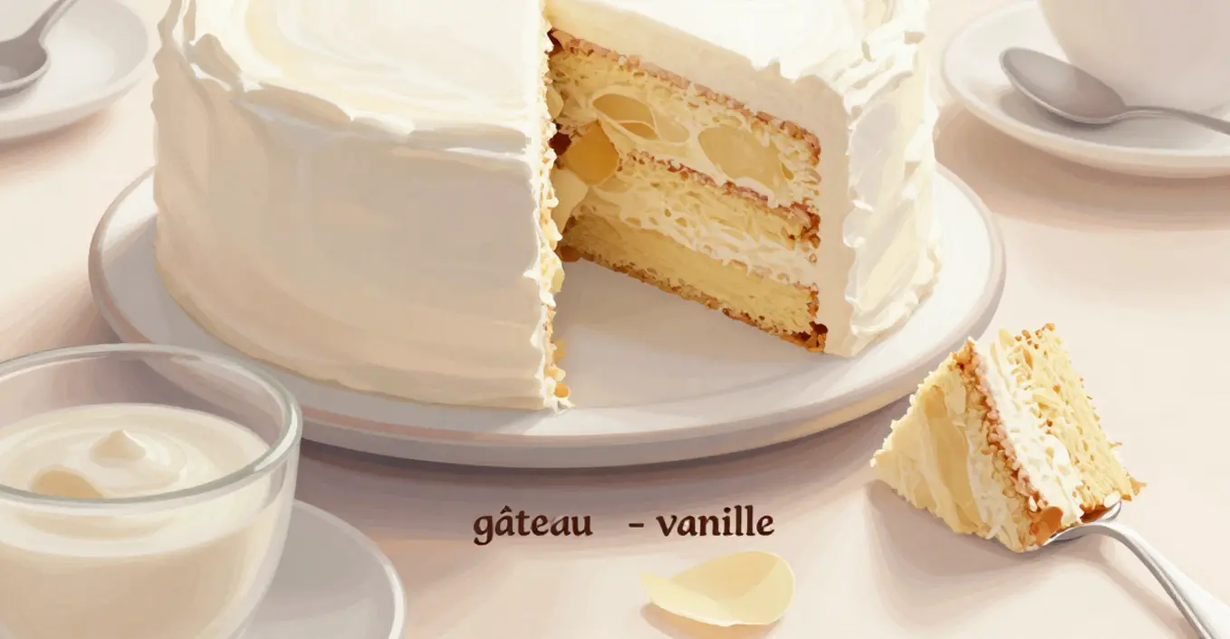 gâteau crémeux vanille