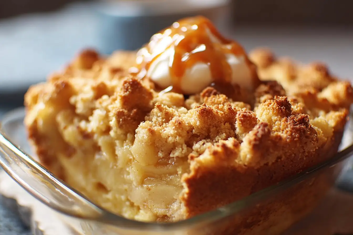 gâteau crumble pommes