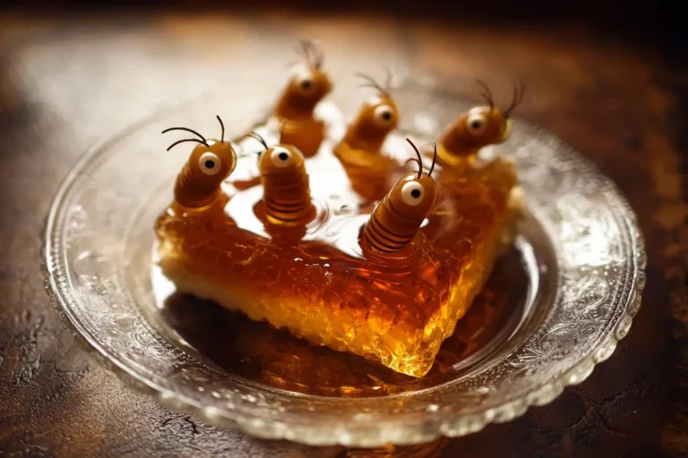 gâteau d'abeilles avec glaçage