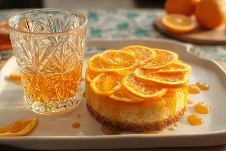 Gâteau et sirop à l'orange