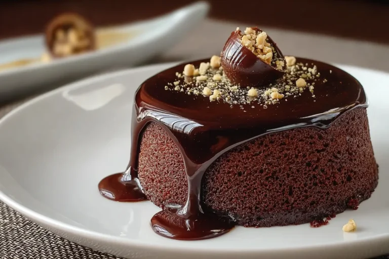 Gâteau gourmand au chocolat noir