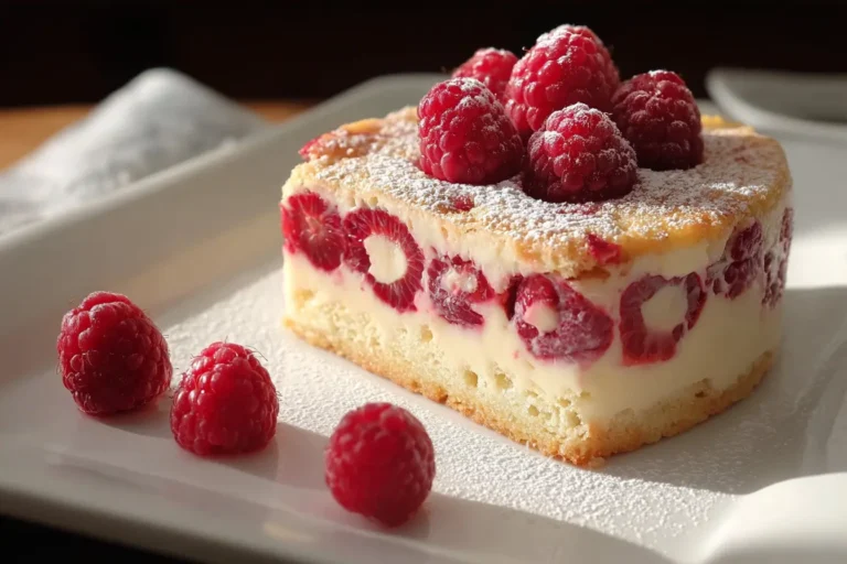 Gâteau Léger aux Framboises