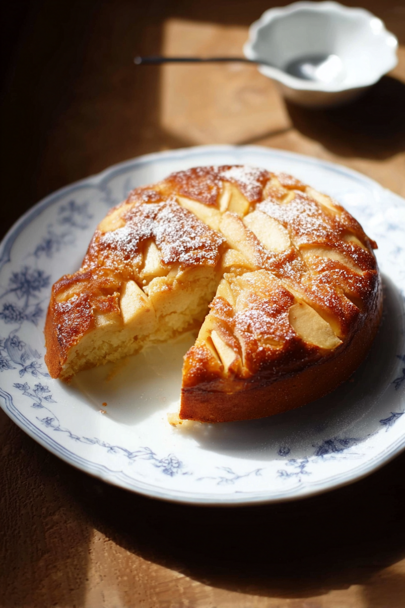 gâteau pommes lait concentré