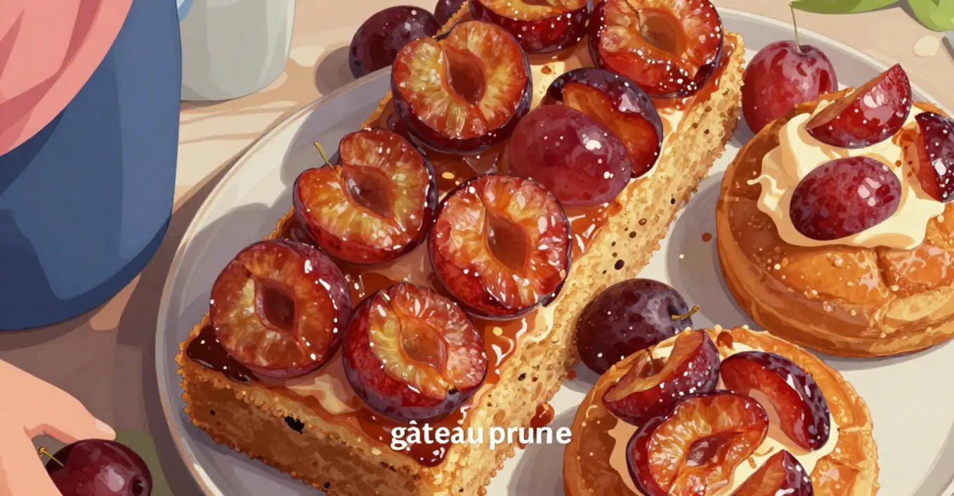 gâteau prunes