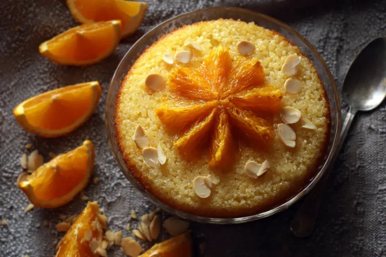 gâteau riz crémeux l'orange