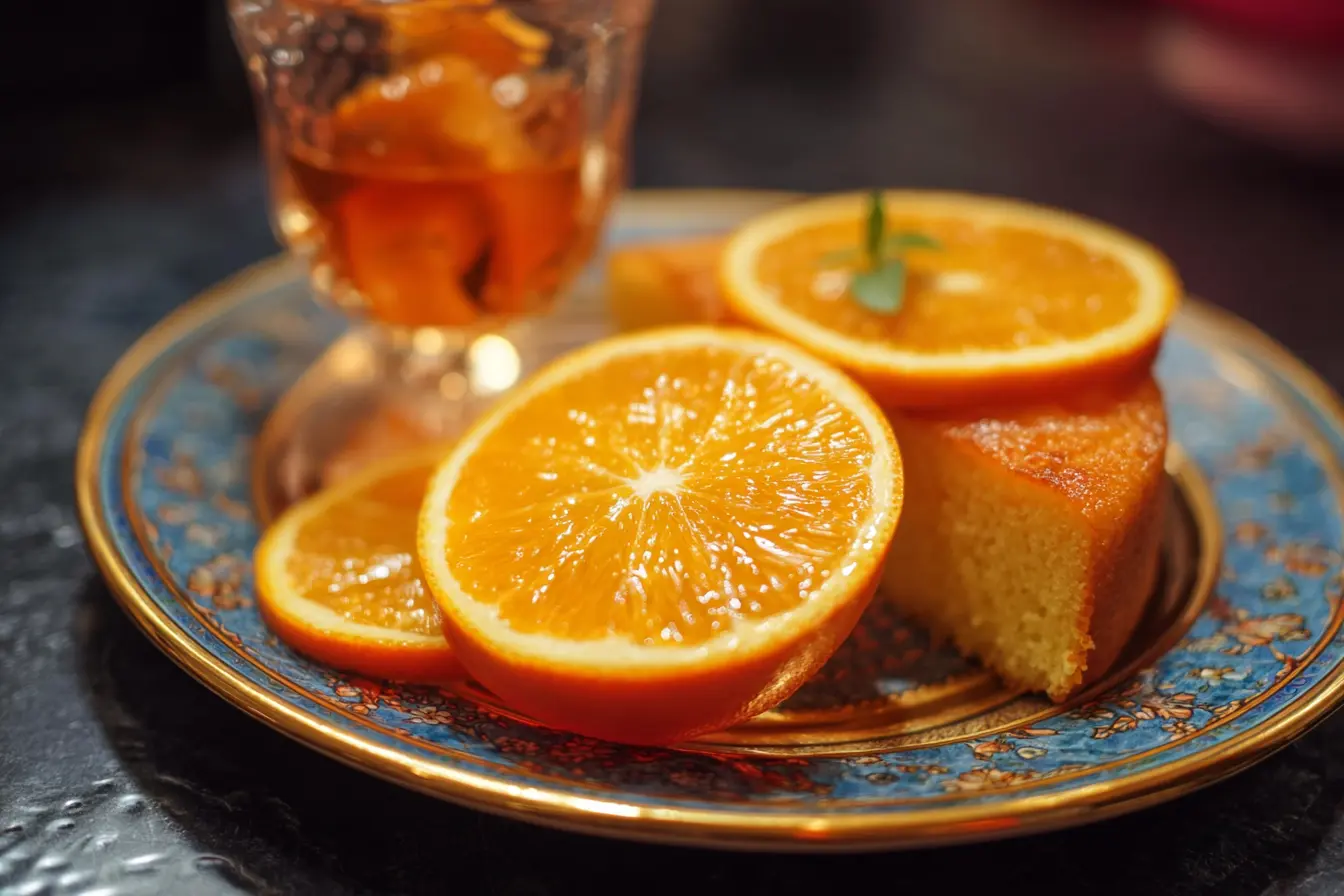 gâteau semoule l'orange