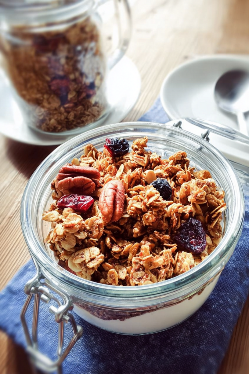 granola céréales complètes noix