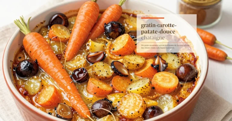 gratin carotte patate douce châtaigne