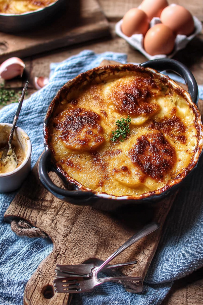 gratin oeufs durs sauce